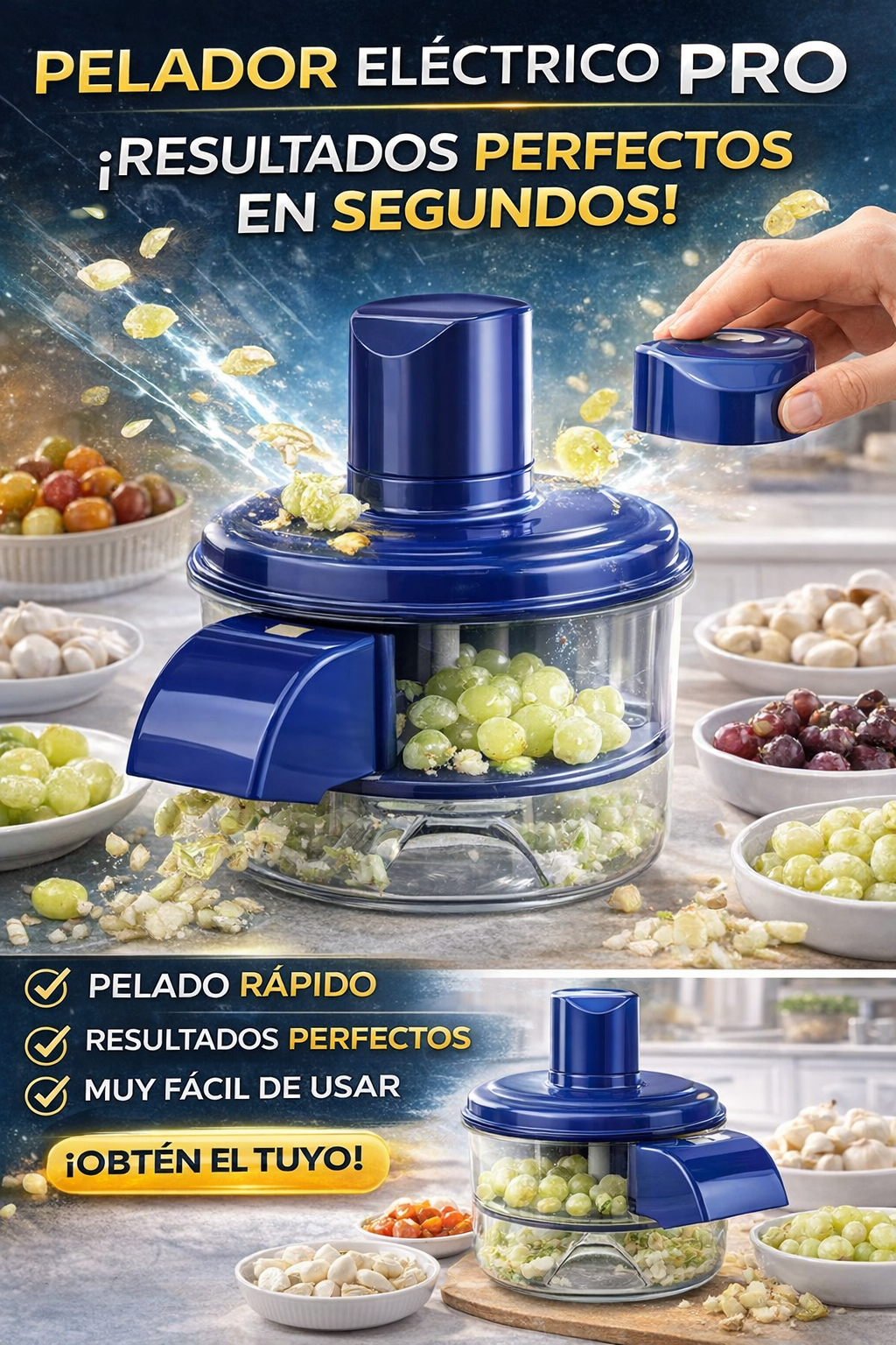 PELADOR ELÉCTRICO PRO RESULTADOS PERFECTOS EN SEGUNDOS