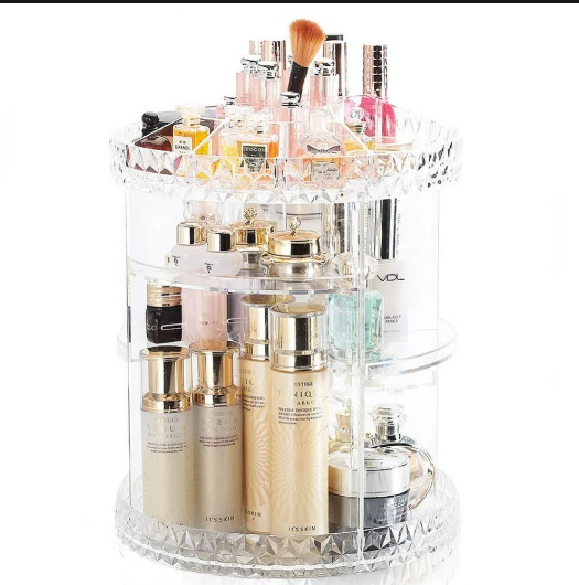 NUEVO ORGANIZADOR DE COSMETICOS GIRATORIO 360