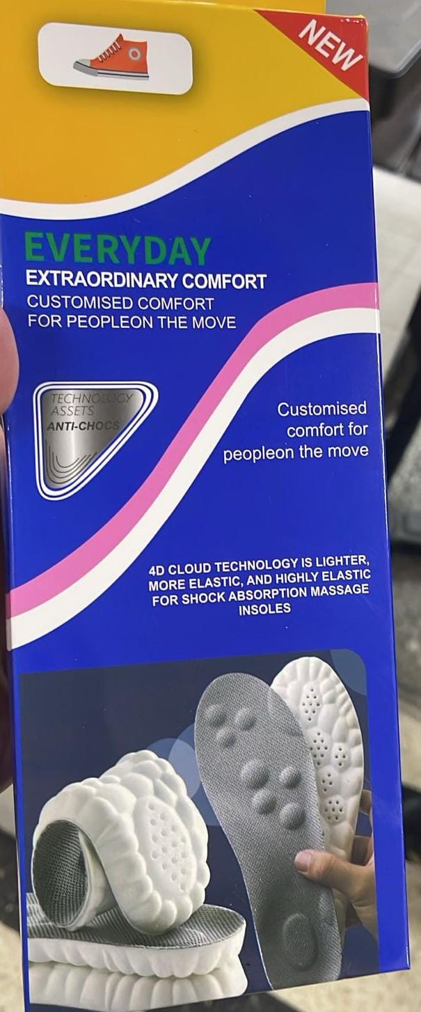 PLANTILLAS 4 D PARA PIES MAXIMO CONFORT