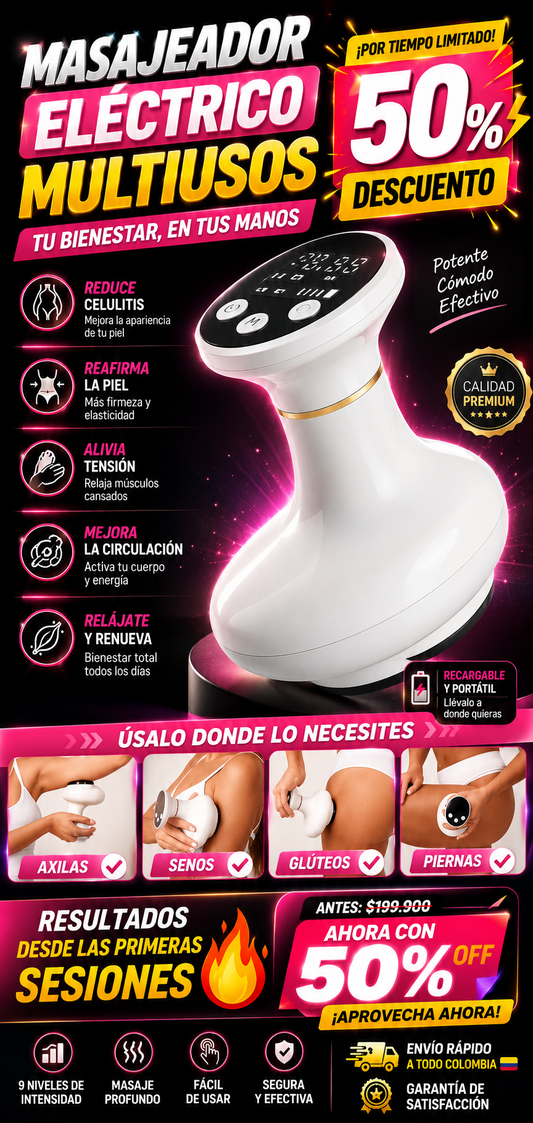 Masajeador con Ventosa Anti-Celulitis