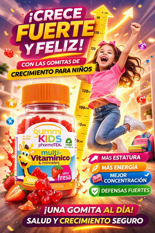 GOMITAS DE CRECIMIENTO PARA NIÑOS-60GUMIES