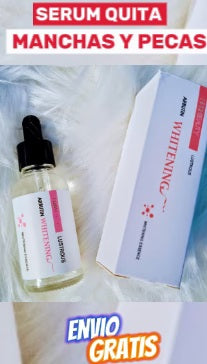 NUEVO SERUM FACIAL CON ARBUTINA ACLARADOR DE MANCHAS Y PECAS