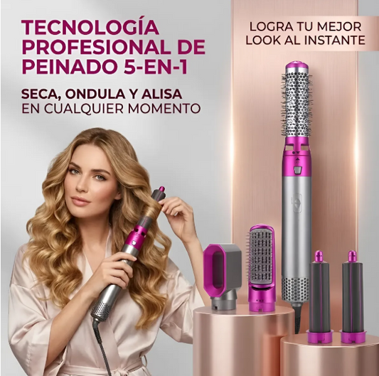 CEPILLO SECADOR  DE CABELLO 5 EN 1