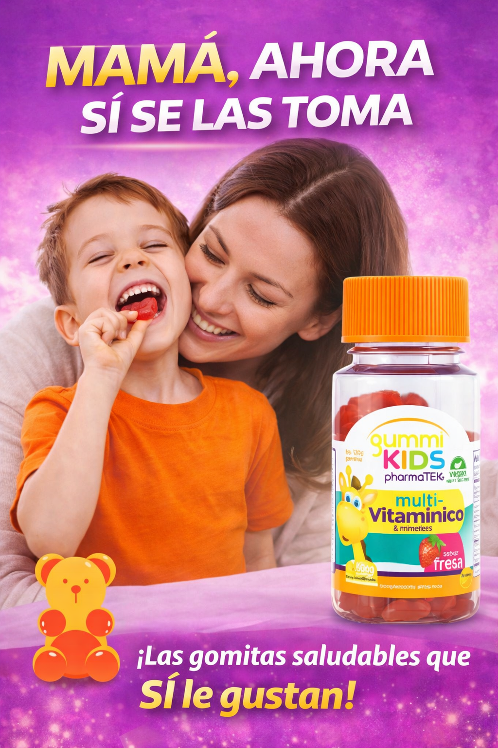 GOMITAS DE CRECIMIENTO PARA NIÑOS-60GUMIES