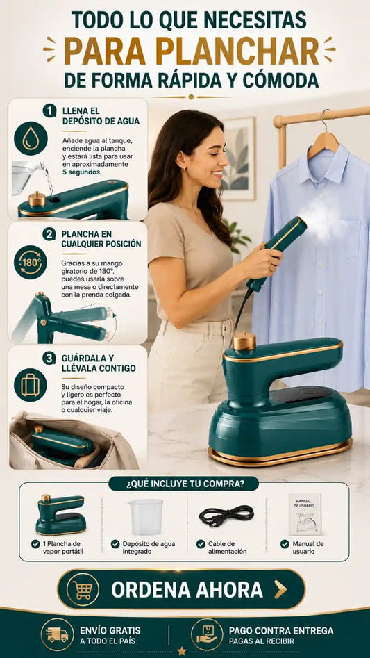 PLANCHA DE VAPOR VIAJERA