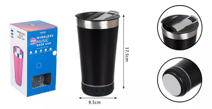 VASO PARLANTE ACERO INOXIDABLE + DESTAPADOR