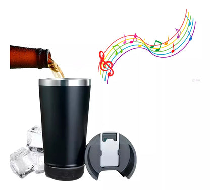 VASO PARLANTE ACERO INOXIDABLE + DESTAPADOR