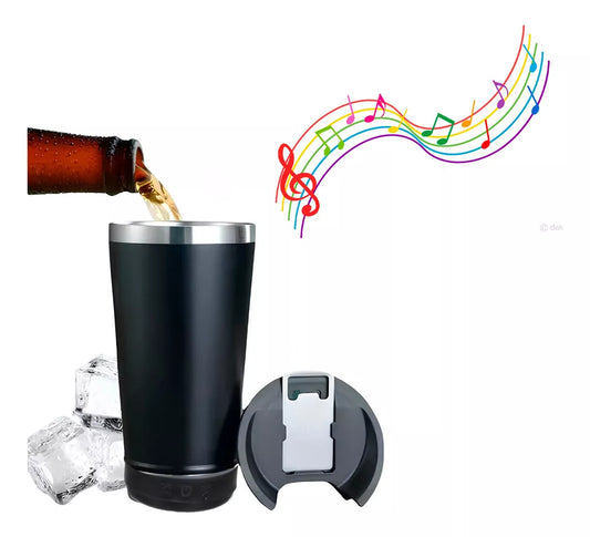 VASO PARLANTE ACERO INOXIDABLE + DESTAPADOR