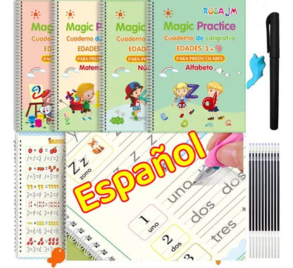 KIT X 4 LIBROS DE REFUERZO REUTILIZABLES