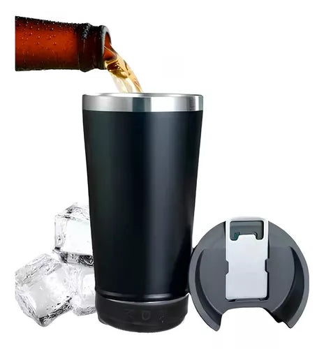 VASO PARLANTE ACERO INOXIDABLE + DESTAPADOR