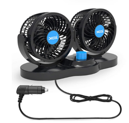 VENTILADOR PARA AUTOS DOBLE CABEZAL
