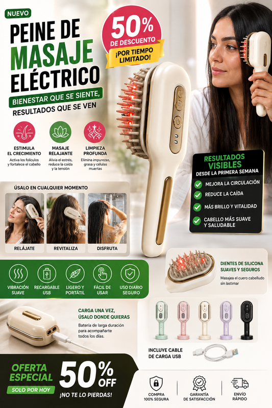 PEINE DE MASAJE ELECTRICO