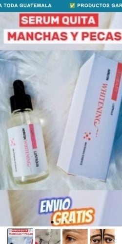 SERUM ACLARADOR DE MANCHAS Y PECAS