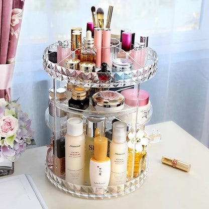 NUEVO ORGANIZADOR DE COSMETICOS GIRATORIO 360