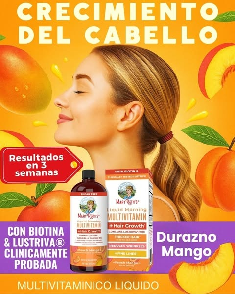 MULTIVITAMINICO PARA EL CRECIMIENTO DEL CABELLO MARY  RUTHS
