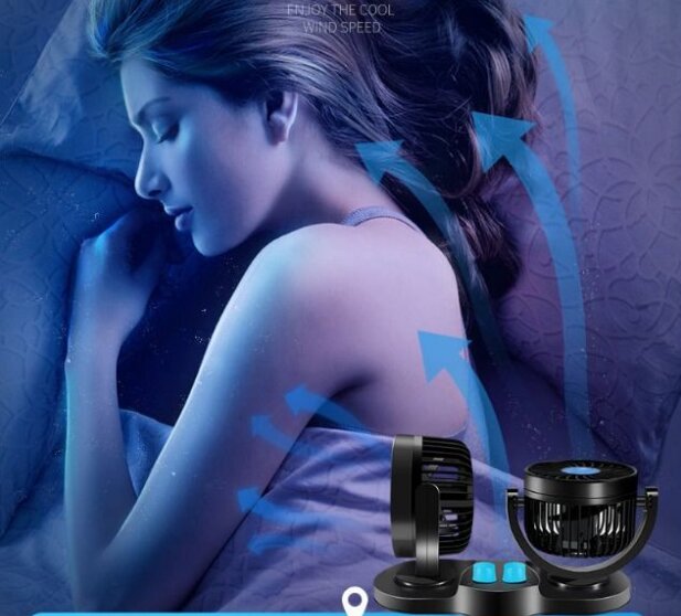 VENTILADOR PARA AUTOS DOBLE CABEZAL