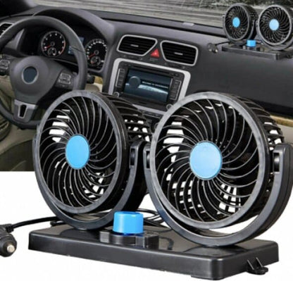 VENTILADOR PARA AUTOS DOBLE CABEZAL