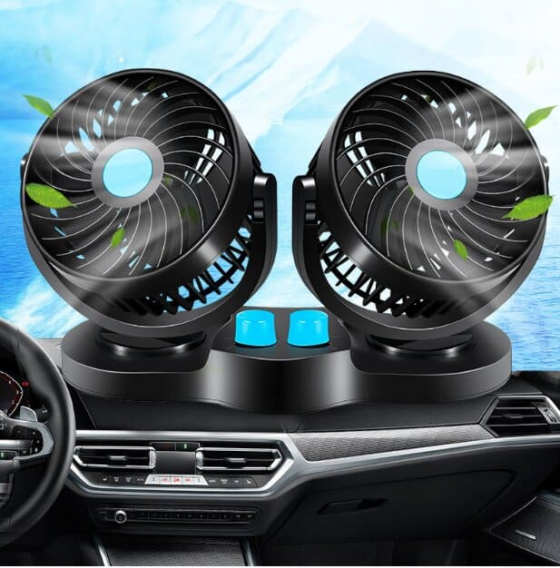 VENTILADOR PARA AUTOS DOBLE CABEZAL